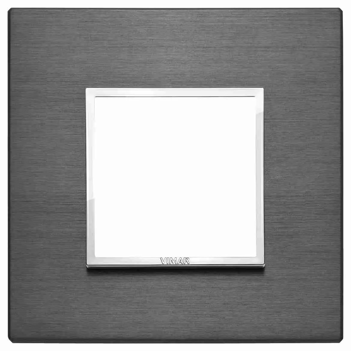Vimar 21642.03 Eikon Evo Grigio Lava - Placca 2 Moduli in Alluminio