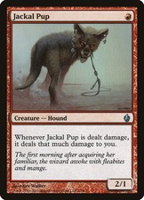 MTG Jackal Pup [Premium Deck Series: Fire and Lightning] Lightly Played Foil Mag