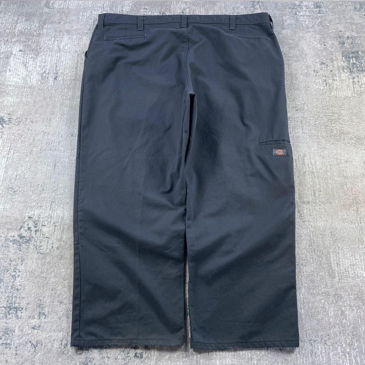 DICKIES 874 Pants Mens W46 L28 Navy Y2K Double Knee Skater Baggy Workwear image 2