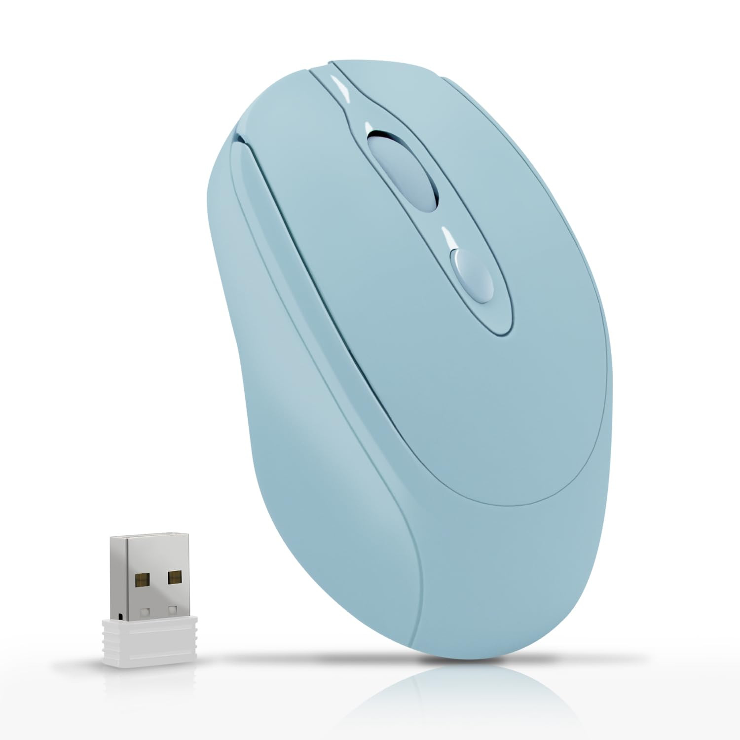 Wireless Mouse, Computer Mice with Bluetooth 5.2 & 2.4G Dual Mode Connectivit...