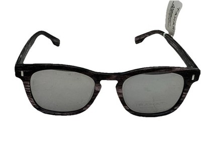 Tahari TM111MWD Wood Grain Sunglasses Acetate Frame Black Tinted Lenses 100%UVP