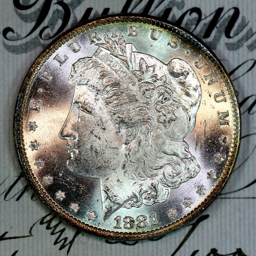 * 1881-O * SOLID+ GEM BU MS MORGAN SILVER DOLLAR * FROM ORIGINAL COLLECTION