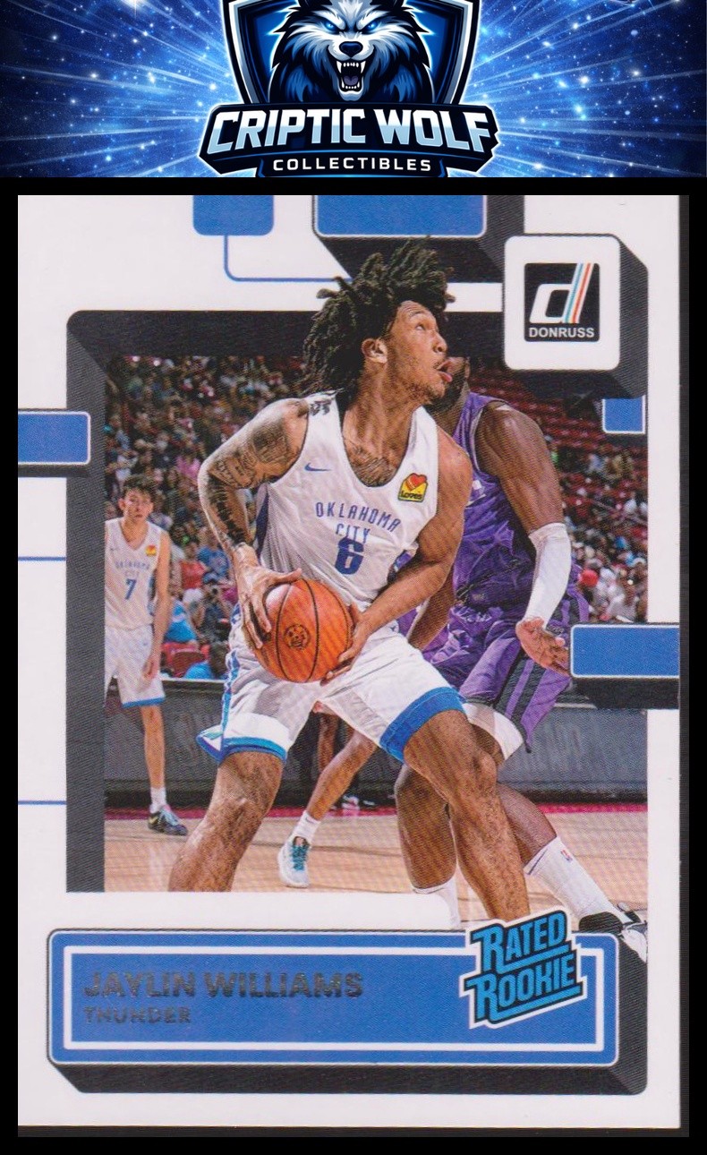 2022-23 Donruss #241 Jaylin Williams Oklahoma City Thunder