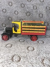 Vintage Ertl 1994 Kenworth Coca-Cola Delivery Truck Die Cast Metal Bank Yellow
