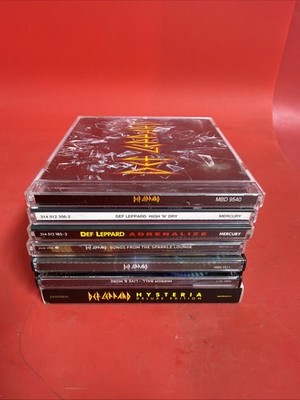 DEF LEPPARD CD LOT 6 Hysteria Deluxe Adrenalize Mirror Ball Rock