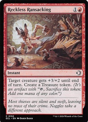 Reckless Ransacking 152 Lorwyn Eclipsed Magic the Gathering