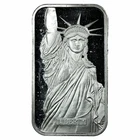 1986 Statue of Liberty Liberty Trade Silver 1 oz .999 Fine Silver Bar Serialized