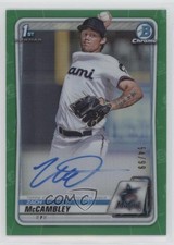 2020 Bowman Draft Chrome Picks Green Refractor 54/99 Zach McCambley Auto 1t5