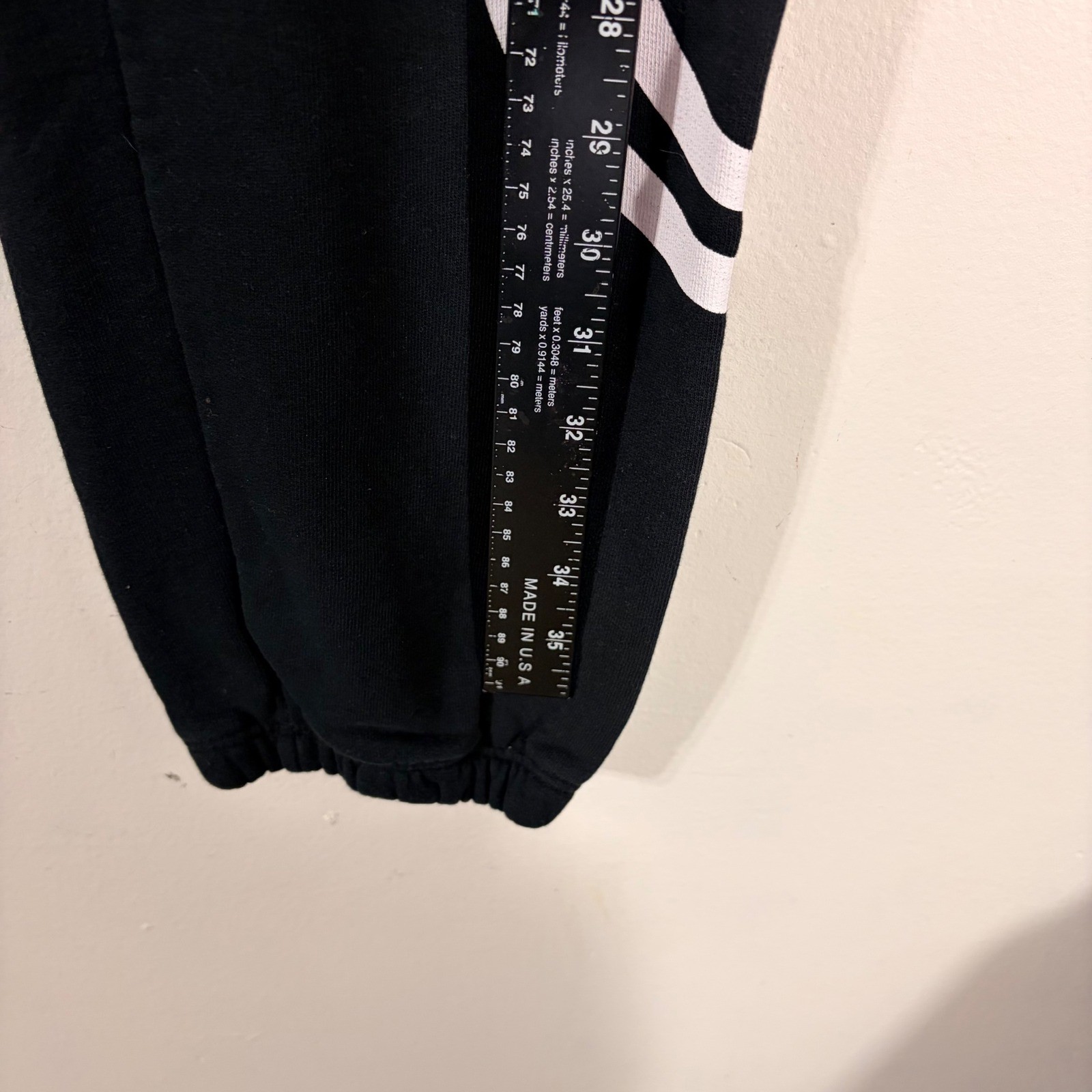 For Days Sweatpants Mens Large Black White Smiley Graphic Joggers Organic image 4