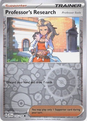 Professor's Research Journey Together 155/159 Reverse Holo Pokemon TCG NM
