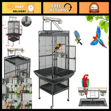 Large Bird Cage with Play Top for Parrots, Cockatiels, Macaws & More - 61" Pet S