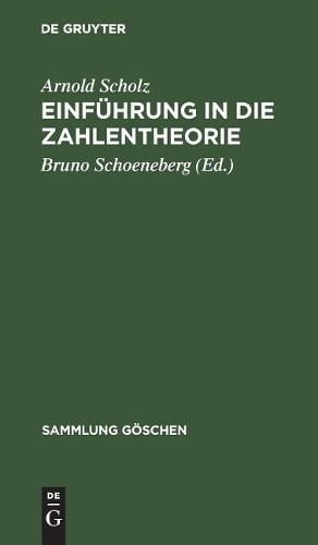 Arnold Scholz Einführung in die Zahlentheorie (Hardback) (US IMPORT) - Picture 1 of 1