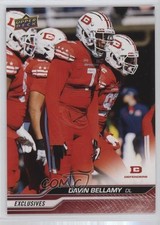2024 Upper Deck UFL Exclusives 92/100 Davin Bellamy #11 17iz