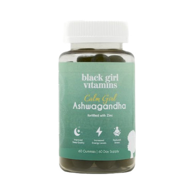 Black Girl Vitamins Calm Girl Ashwaganda + Zinc Gummies - 60 Gummies