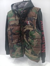 Nike Air Jordan Boy's 13-15 Years Layered Hooded Puffer Vest Jacket. G1