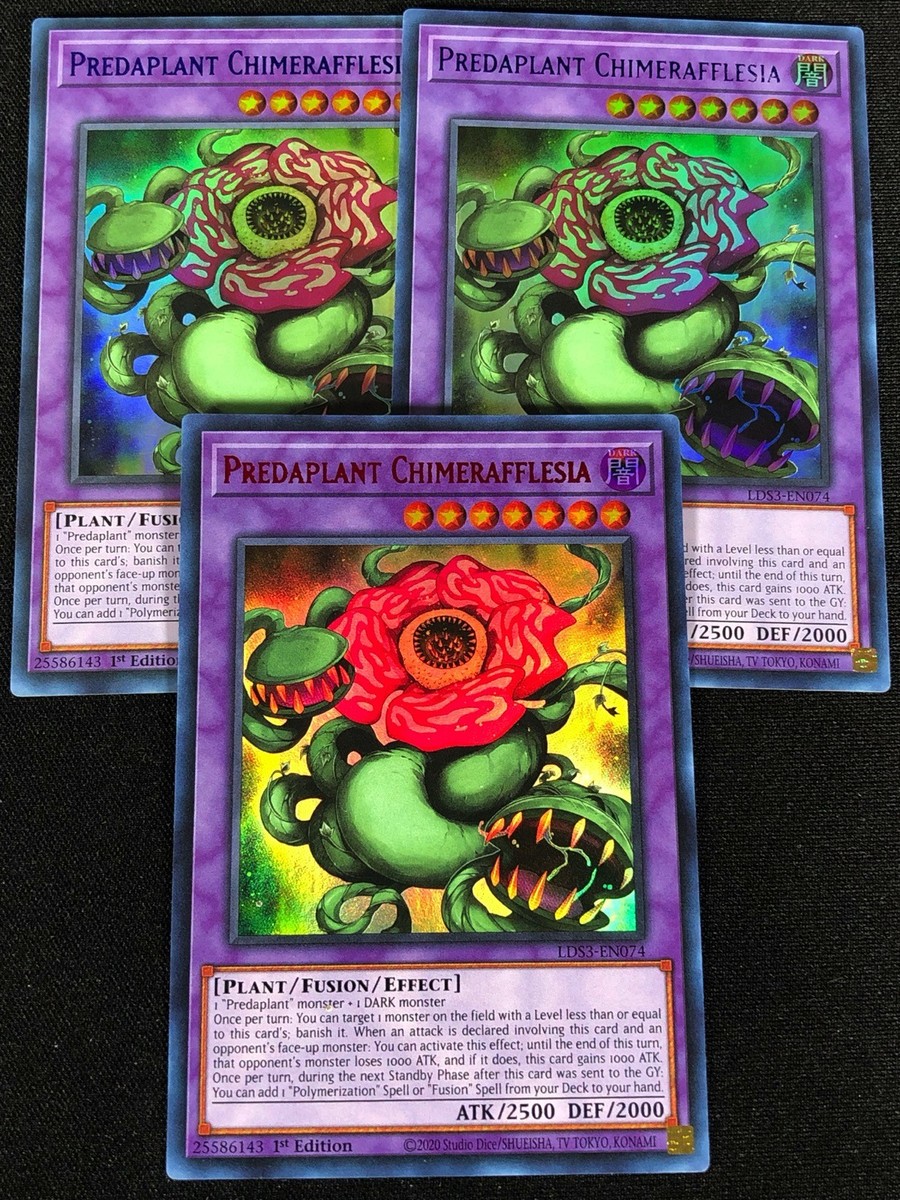 Yugioh Predaplant Chimerafflesia LDS3-EN074 1st ULTRA x3 (NM) Yugioh Predaplant Chimerafflesia LDS3-EN074 1st ULTRA x3 (NM)