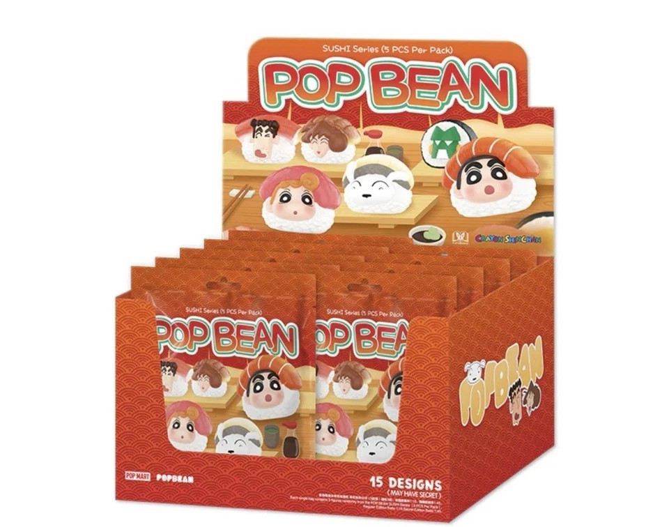 Crayon Shin Chan Sushi Series Pop Bean 2025 Pop Mart OPEN TO CHOOSE made Japan