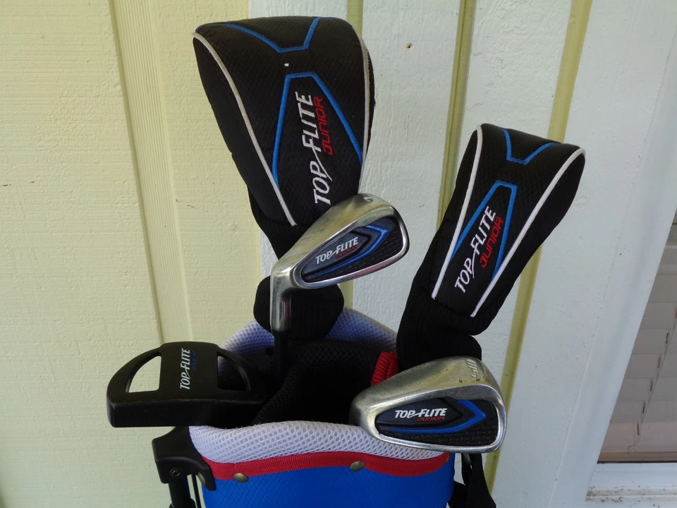 Junior Top Flite Golf Club Set Driver Irons Hybrid Putter Height 45" To 51" LH* - Image 3 of 4