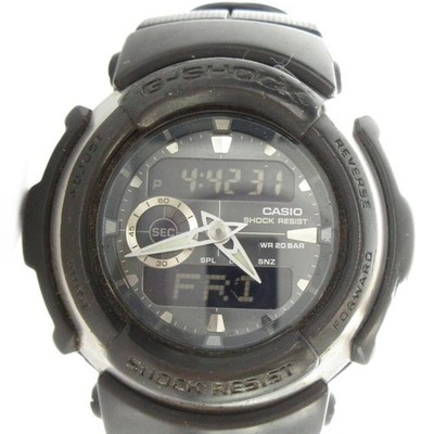 CASIO G SHOCK   G 300 wristwatch quartz calendar logo analog digital black GY18