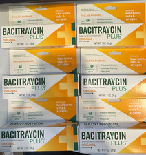 6 Bacitraycin Plus Antibiotic Original First Aid Ointment 1oz EACH EXP 8/26 ZINC