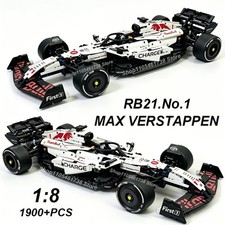NEW MK6025 Technical Classic Performance 1900+Pcs RB21 White Sports Car Building