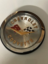 1960 Chevy Corvette Emblem Badge Front Rear Accessory Racing Flags Car Show