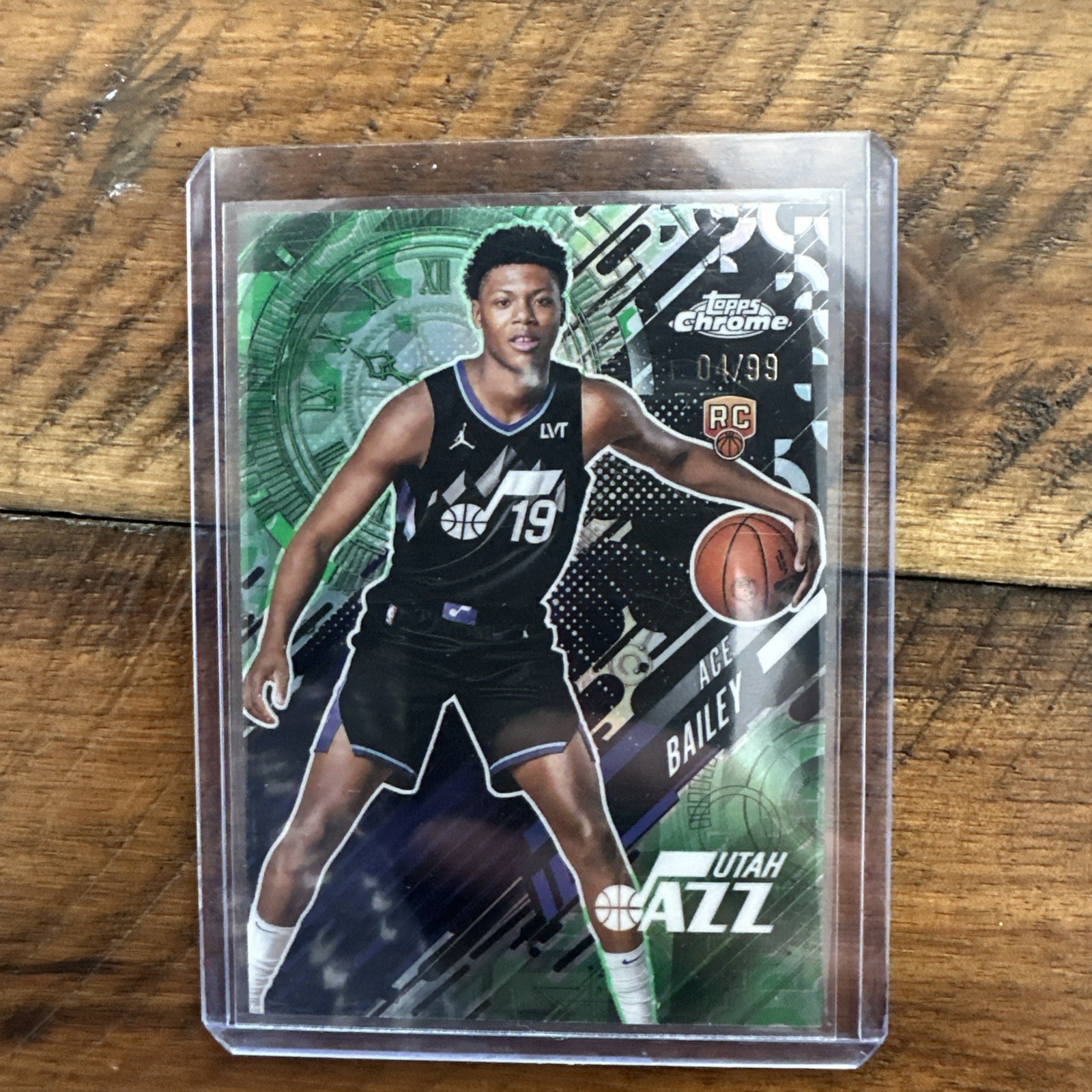 2025-26 Topps Chrome Go Time Ace Bailey Green Refractor RC /99 #GT-20