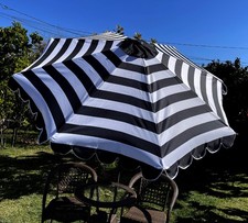 Patio Umbrella Scalloped Edge Replacement Edge Canopy for 9 FT 8 Ribs