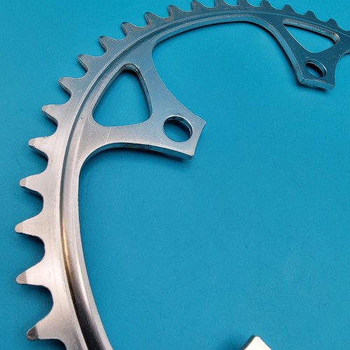 Vintage Shimano BioPace Chainrings Road Double 52/42t Very Clean 130 BCD g21 - Picture 6 of 14
