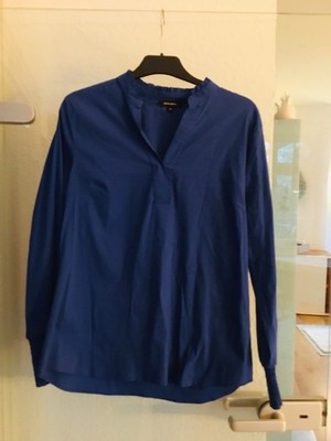 Bluse in azurblau von More&More, Größe 38, NEU