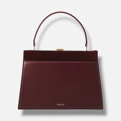 Neous Women's Red Bellatrix Leather & Suede Top Handle Bag