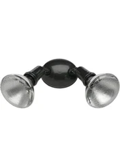 Designers Edge Small Bullet Flood Light 100 Watt Twin Head Decorative L-1643BR