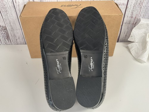 Trotters mocassino donna zenzero nero tomaia in pelle traforata taglia 10M - Foto 4 di 5