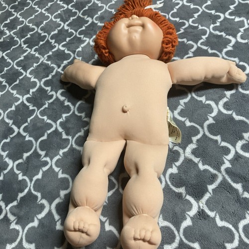 Cabbage Patch 1986 bambola bambini vestito pagliaccio capelli rossi occhi verdi guance rosse rara - Foto 4 di 18