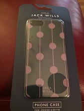 Jack Wills iPhone 6/6S/7/8 Pink & Navy Phone Case
