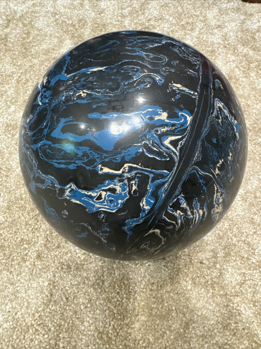 Vintage Ebonite Tornado USA Marbled Bowling Ball Drilled 16