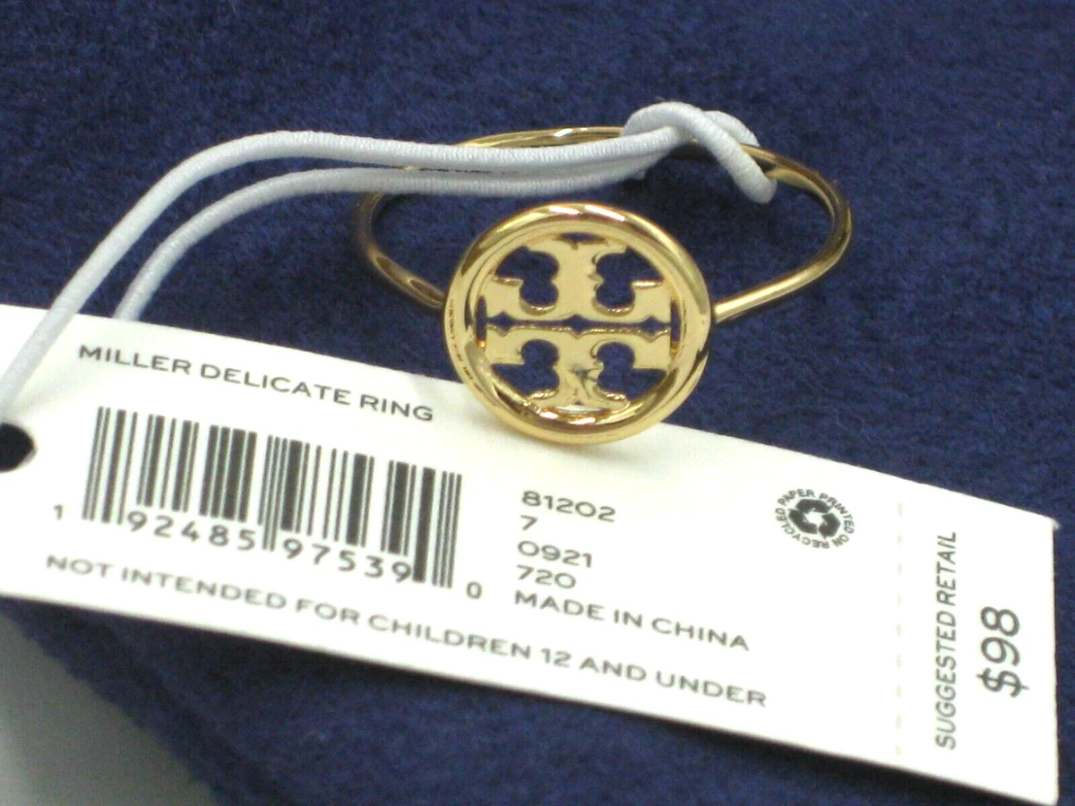 Tory Burch Miller Double-T Logo Ring