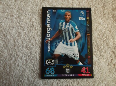Topps Match Attax 18/19 ''MATHIAS JORGENSEN'' #165 Trading Card