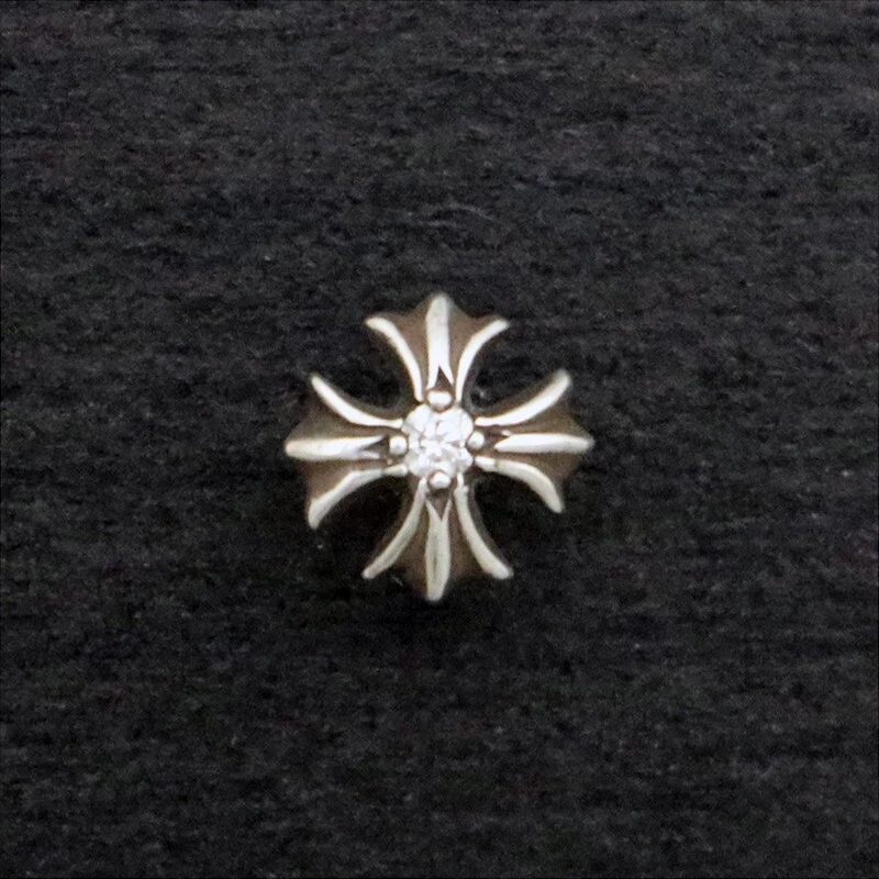 Chrome Hearts Earring Stud No2 CH Plus Diamond SV925 Chrome Hearts Earring Stud No2 CH Plus Diamond SV925