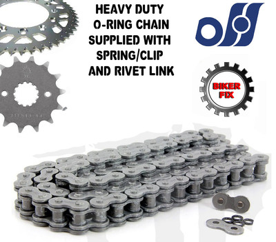 Fits Honda NV400 C-J-V Steed NC26 Heavy Duty O-Ring Chain and Sprocket Kit