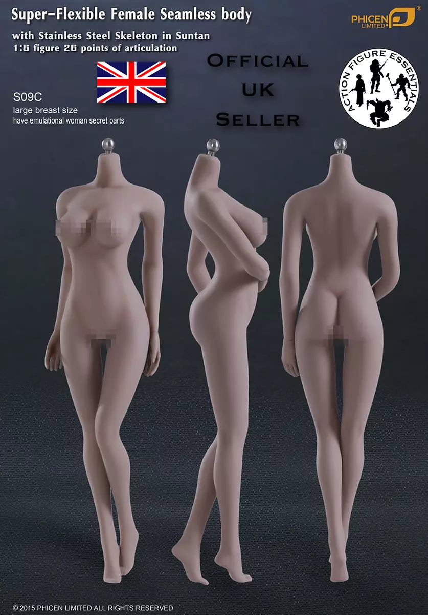 1/6 Phicen TBLeague Busty Female Action Figure Seamless Flexible Body S09C  *UK*