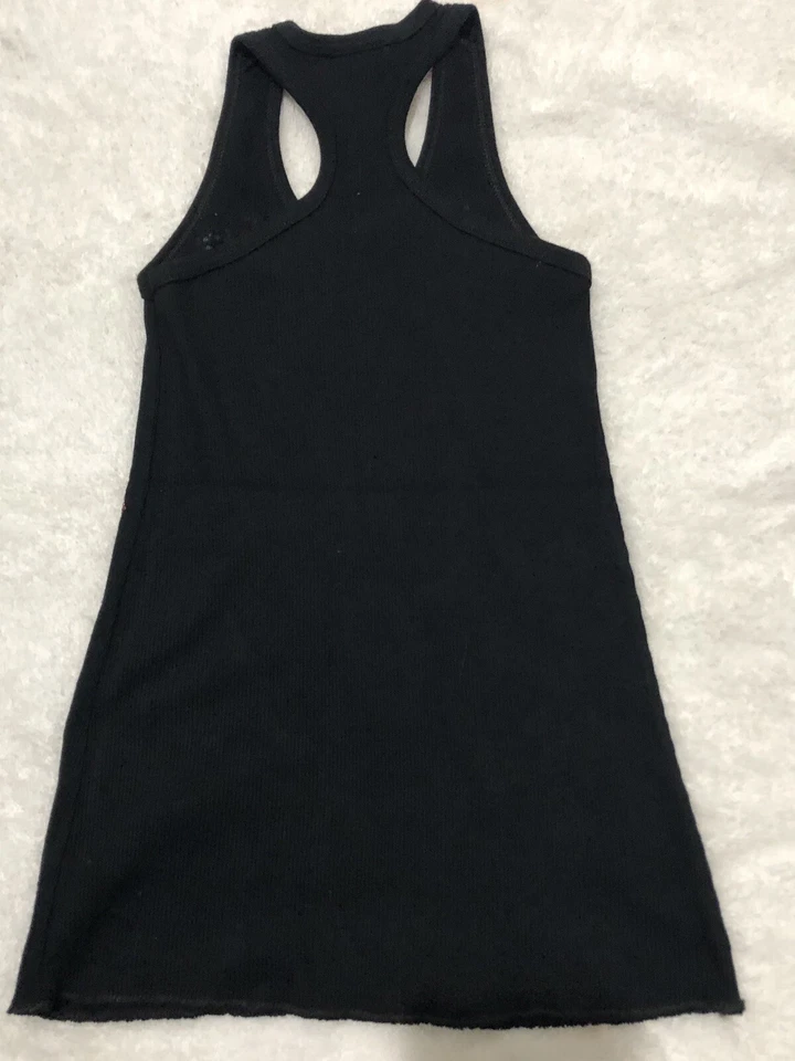 $182 NUEVO CON ETIQUETAS VESTIDO NEGRO ESPALDA DEPORTIVA ADORNADO CON CRISTAL PARA NIÑAS TALLA 2 Foto 4 de 4