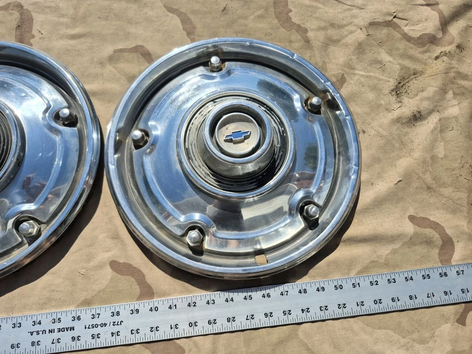 Chevrolet 1973-1975 OEM cromo media tonelada camión tapacubos GM 73 74 75 C10 OEM 1/2 Foto 3 de 4