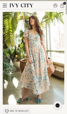 Ivy City Co. Mila Dress In Floral - Size L- Brand New