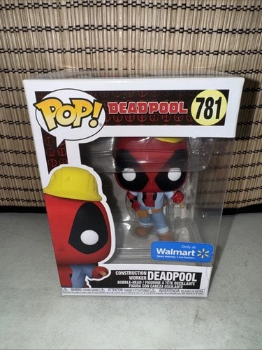 Funko Pop! Marvel Construction Worker Deadpool #781 WALMART
