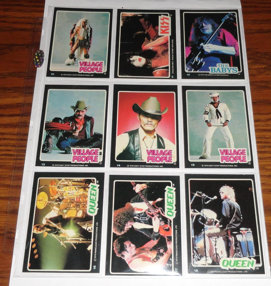 1979 Donruss ROCK STARS (Queen Kiss Village People Babys) Complete 66 Card Set - Image 2 of 4