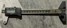 T&O Electronic Digital Caliper, 0-6" (0 - 150mm) .0005" (.01mm) Water Proof W14