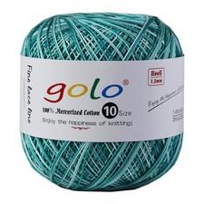 Crochet Thread Balls Size 10 Colored Yarn Dark Green Colorway Style M83