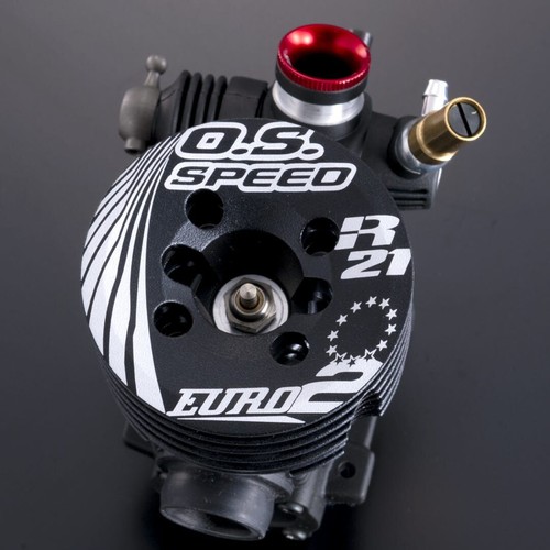 OS ENGINES SPEED R21 EURO II .21 NITRO ON ROAD ENGINE WITH TR01 PIPE AND MR02 MA - Picture 5 of 11
