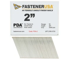 2" ANGLE FINISH NAILS 16GA GALV 2,500ct | PDA-2